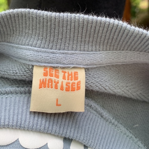 SEE THE WAY I SEE OVERTHINKER SWEATSHIRT Sz L - Picture 8 of 9